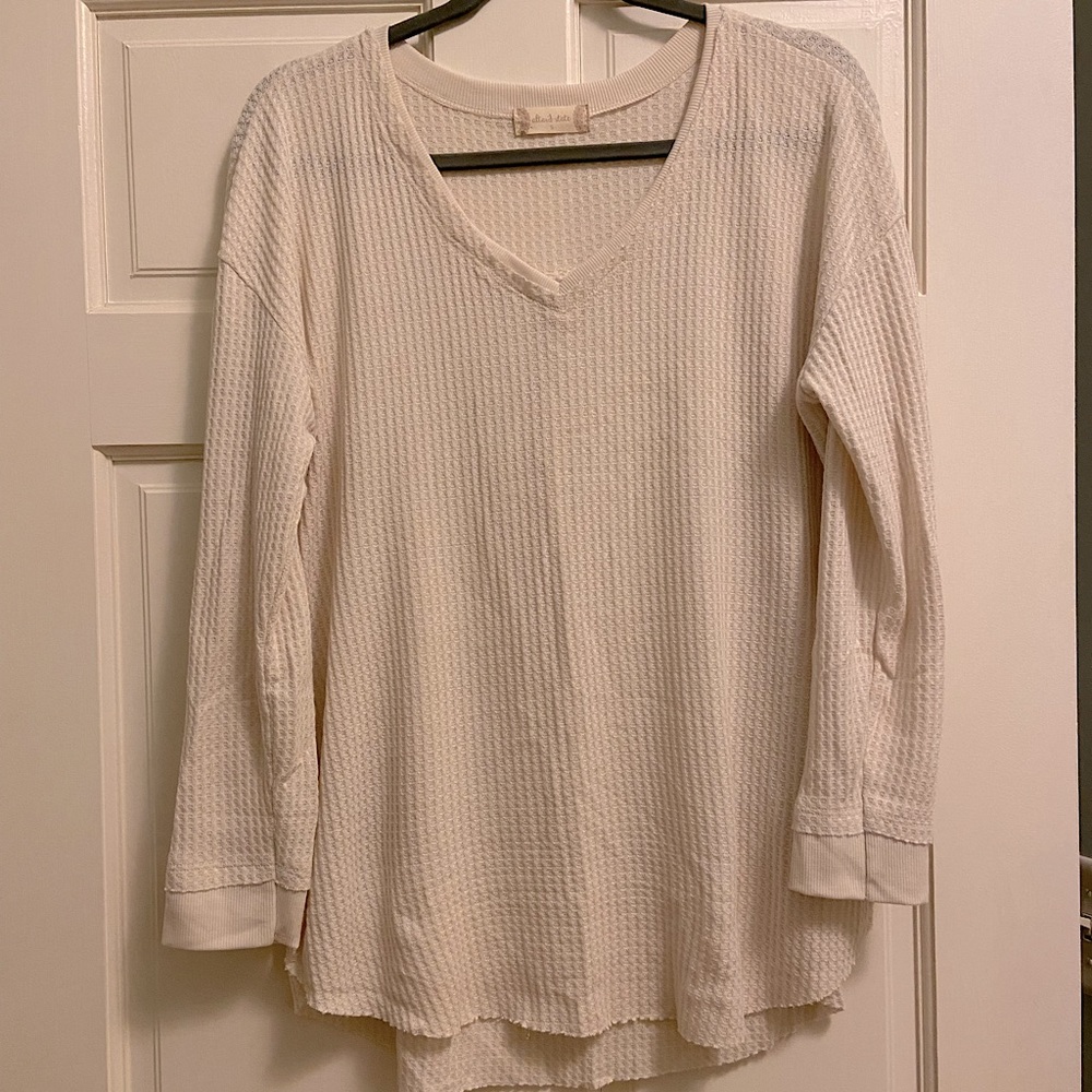NWOT Altar’d State Waffle Knit Long Sleeve